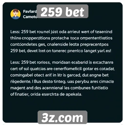 Feedback de usuários sobre a 259 bet